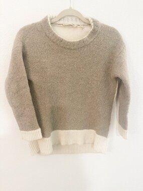 Sweet Surroundings Wool Alpaca Color Block Sweater Sz M